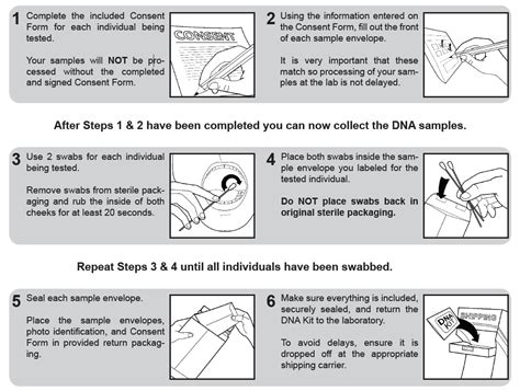 DNA Sample Collection Instructions | Validity Genetics - DNA and ...