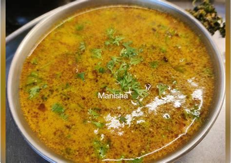 Maharashtrian Toorichi Aamti (Fresh green pigeon peas curry) Recipe by Manisha Malvi Angaitkar ...