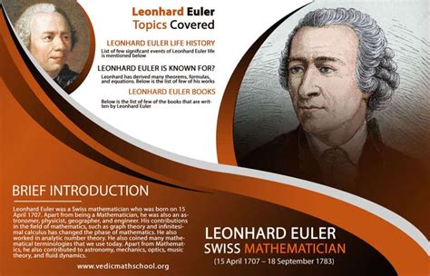 Leonhard Euler Swiss Superstar of Maths | by Vedic Math School | Medium