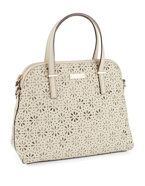 Lyst - Kate Spade New York Cedar Street Perforated Maise Handbag in Natural