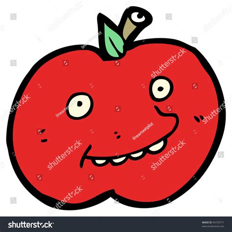 Funny Cartoon Apple Stock Photo 94735771 : Shutterstock