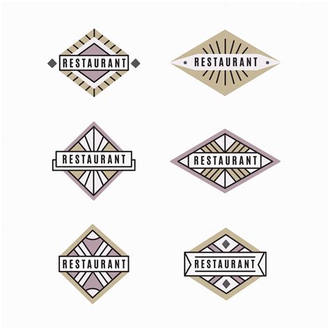 Minimalist retro restaurant logo collection – Stokverse