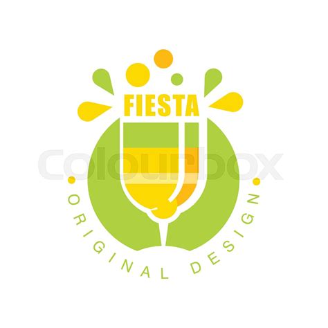 Fiesta logo original design, label for a holiday or festival vector ...