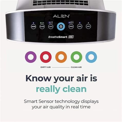 Alen BreatheSmart 45i 4-Speed Ionic Brown True HEPA Air Purifier ENERGY ...