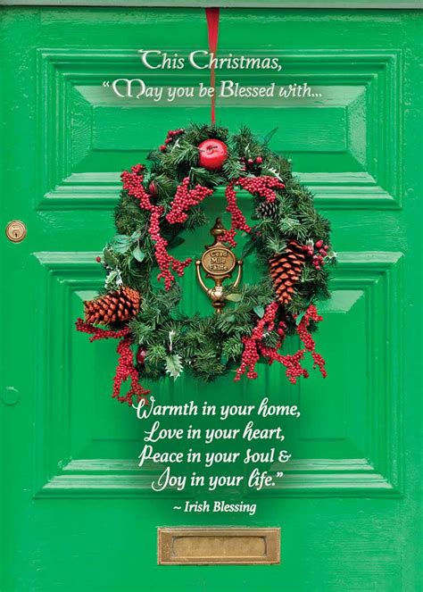 Irish door Christmas Card