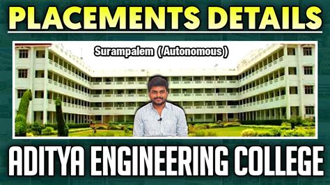 Aditya Engineering College Surampalem ( Autonomous ) Placements Details ...