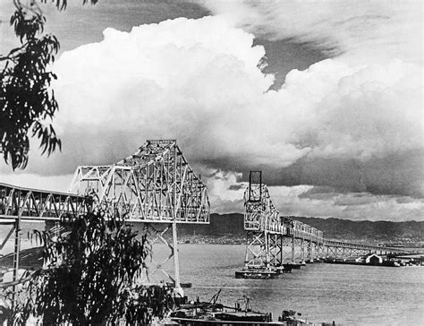 Bay Bridge Under Construction Photograph by Underwood Archives - Pixels