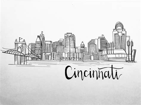 Home Décor Wooden Skyline Housewarming gift Ohio City Silhouette City Skyline desk decor 3D art ...