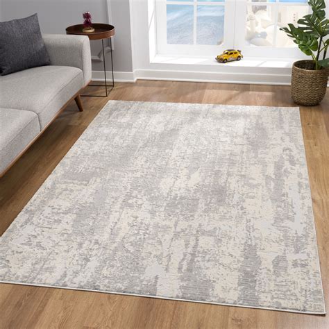 SunShine Rug's Allure Collection - Modern Soft Durable Area Rug Abstract , Grey | eBay