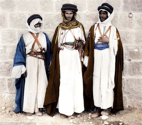 Bedouin tribe revealed in colourised images | Daily Mail Online