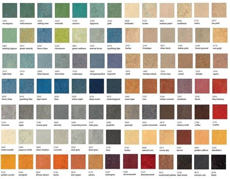 Standard Marmoleum Colors | Marmoleum, Marmoleum floors, Floor murals