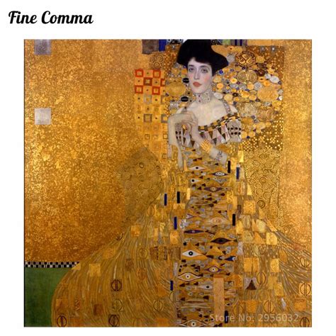 Gustav Klimt Golden Lady The Lady woman in Gold Canvas Painting Wall Art Pictures Hand Painted ...