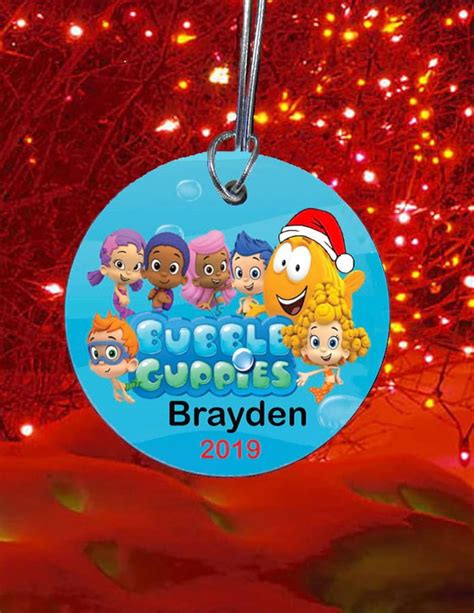 Bubble Guppies Christmas Ornament personalized custom 2020 | Etsy