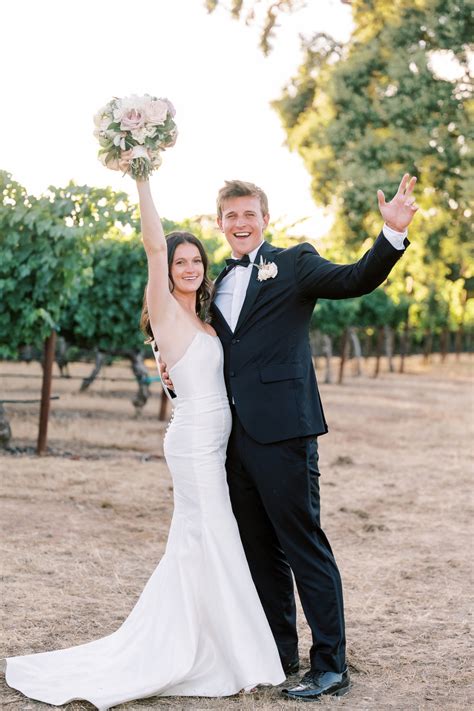 This California couple held their wedding at BR Cohn Vintage Winery