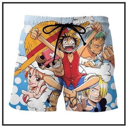 Buy One Piece Anime Shorts + Boardshorts | Luffy | Ace