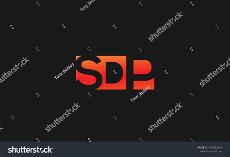 Sdp Letter Logo Design Template Vector Stock Vector (Royalty Free ...