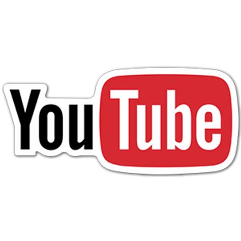 YouTube Logo Sticker - Sticker Mania