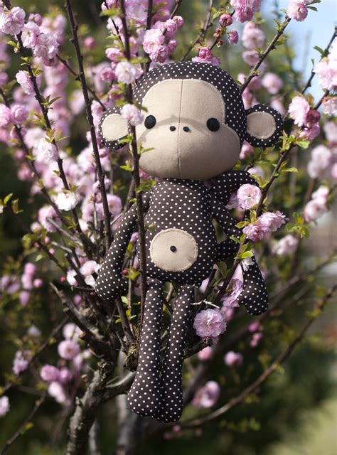 Toy Patterns by DIY Fluffies : Cute monkey doll pattern - sewing project