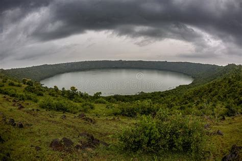 Lonar Lake National Geo-heritage Monument Crater Full Rim View at ...