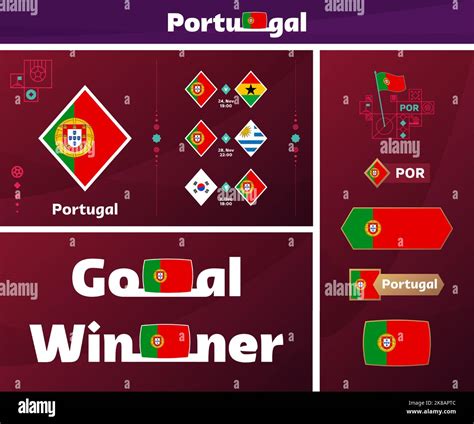 portugal national team design media kit graphic collection. 2022 world ...