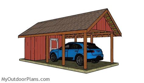 Carport With Storage Plans | PDF Download | MyOutdoorPlans