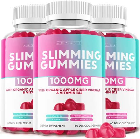 3 Pack Slimming Gummies for Fast Weight Loss, Appetite Suppressant for ...