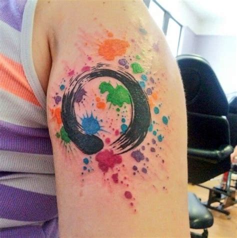 Paint splatter tattoo | Splatter tattoo, Paint splatter tattoo, Tattoos