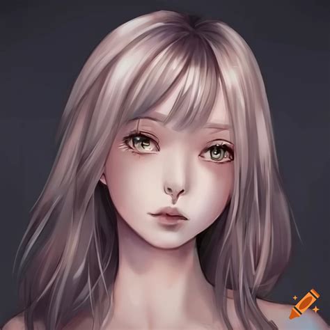 Semi-realistic anime girl illustration