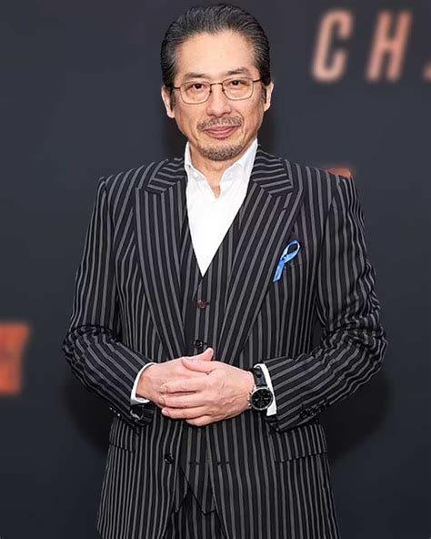 John Wick Chapter 4 Hiroyuki Sanada Pinstriped Blazer