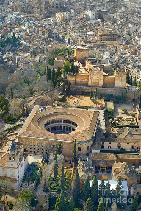 The Alhambra aerial Photograph by Guido Montanes Castillo - Fine Art ...