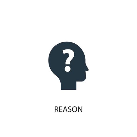 Premium Vector | Reason icon. simple element illustration. reason ...