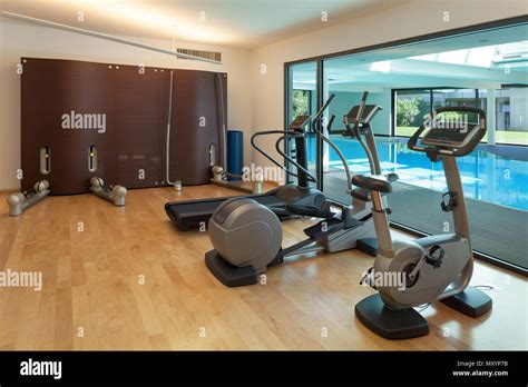 Gym interior design hi-res stock photography and images - Alamy