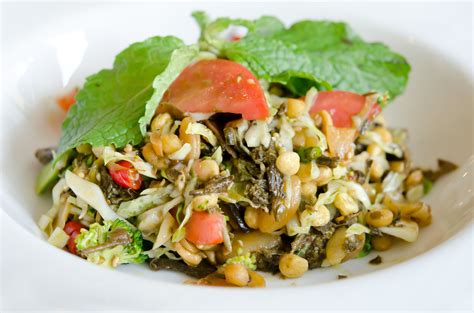 Tea Leaf Salad is one of the most popular dishes in Myanmar, especially in Shan State where tea ...