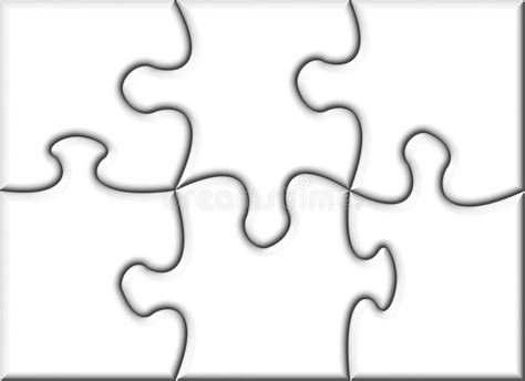 Beautiful Blank Transparent Jigsaw Puzzle Stock Illustration - Image: 13322735