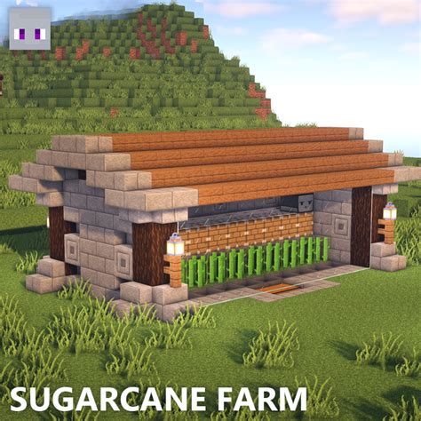 I made a small sugarcane farm design. : r/Minecraftbuilds