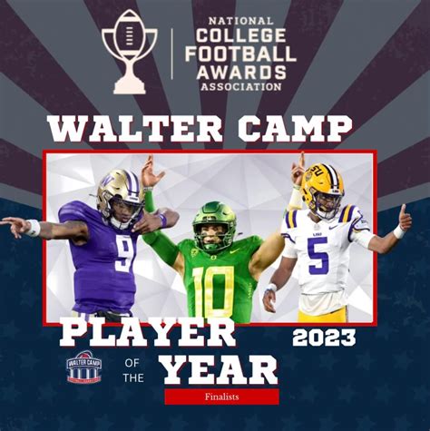 Walter Camp Announces Finalists for 2023 Player of the Year Award ...