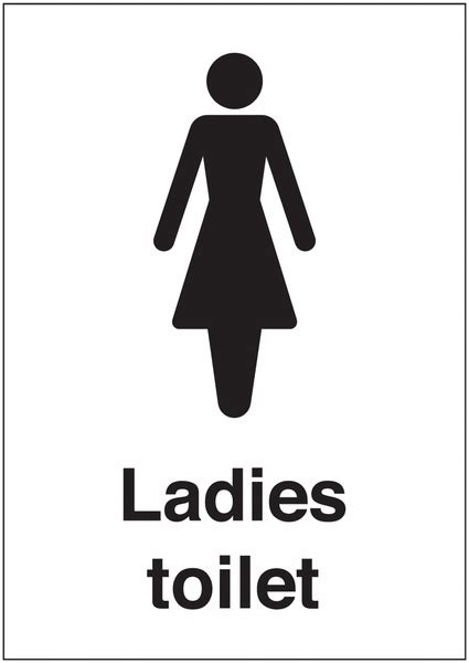 Ladies Toilet (Symbol) Sign | Seton