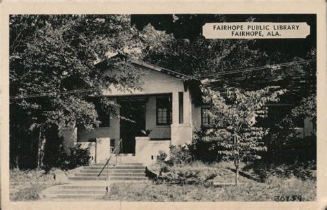 Fairhope Public Library Alabama Postcard