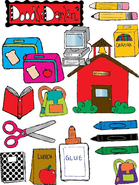 School Things Clipart - Cliparts.co