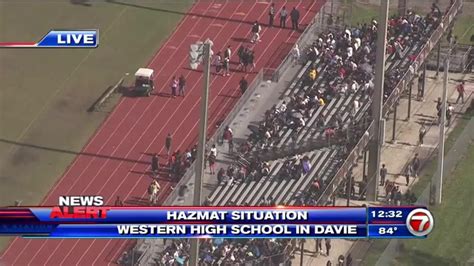 Western High School temporarily evacuated after hazmat situation - WSVN 7News | Miami News ...