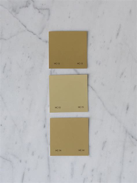 Gold Paint Swatches from Benjamin Moore - Room For Tuesday