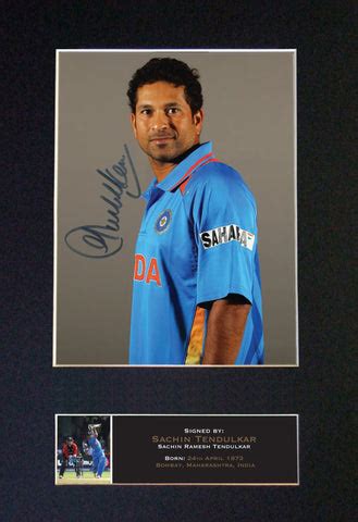 SACHIN TENDULKAR Cricket Signed Autograph Mounted Photo Repro A4 Print – The Autograph Gallery