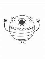 Silly Monster Coloring Pages By Ms Tiffanie Teaches  TPT sketch template