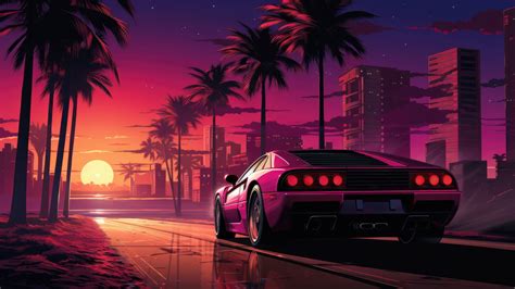 2560x1440 Retro Drive Through Palmwave Paradise 1440P Resolution ,HD 4k Wallpapers,Images ...