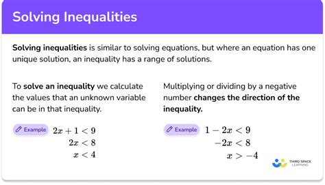 Inequality Solution