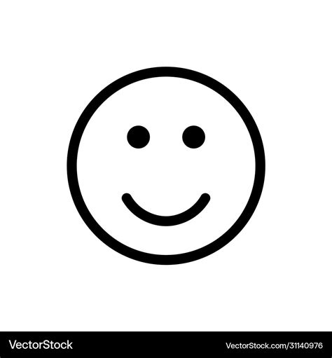 Smiley happy face smile icon isolated Royalty Free Vector