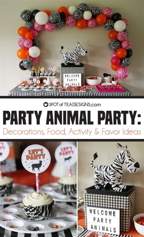 Party Animals Party | Decorations, Desserts and Activities | Spot of Tea Designs