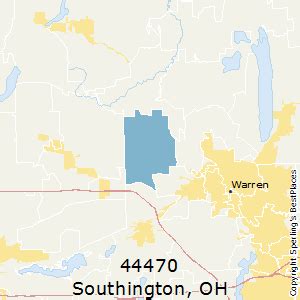 Southington Ohio Map | Time Zones Map