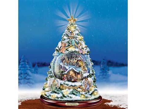 Thomas Kinkade Silent Night Nativity Bradford Exchange Christmas Tree | eBay | Dream Home Decor ...