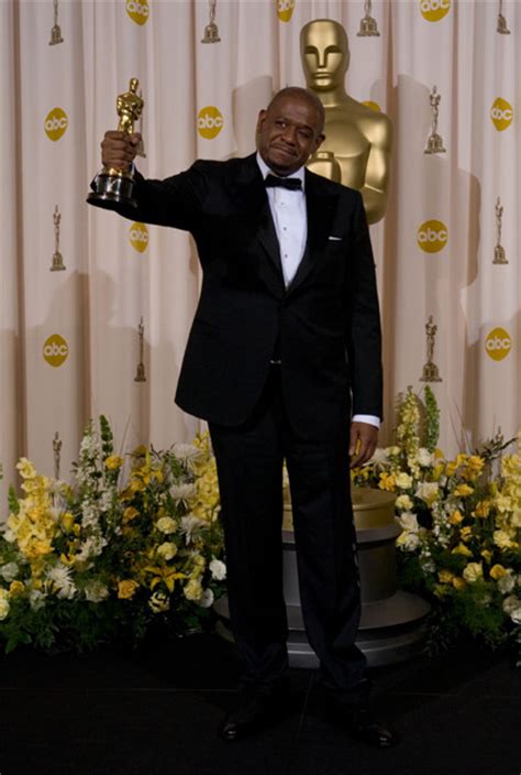 Forest Whitaker happy with his Oscar at the 79th Academy Awards